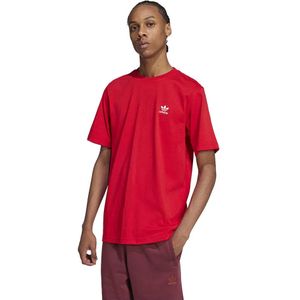 ADIDAS ORIGINALS - Shirt 'ESS' - Rood/Wit - Jersey - Kwartmouw