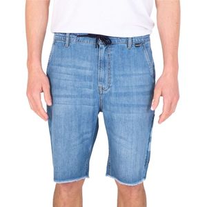 Hurley Oceancare Denim Elasticated Shorts Blauw 30 Man