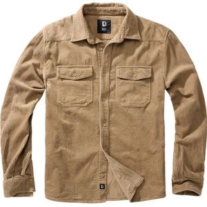 Brandit Corduroy Classic Long Sleeve Shirt Beige 4XL Man