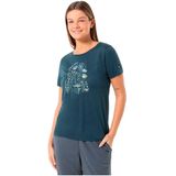 Super.natural - W ROCK FLOWERS T-shirt - Merino - Korte Mouwen