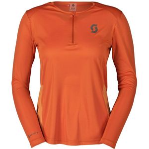 Scott Endurance Tech Long Sleeve T-shirt Oranje S Vrouw
