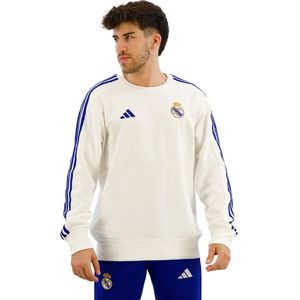 adidas - Real Madrid DNA Crew - Sweater - Wit Blauw - 2024-2025
