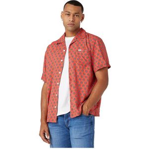 Wrangler 1 Pocket Resort Oversized Long Sleeve Shirt Oranje L Man