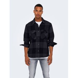Only & Sons Milo Check Overshirt Blauw M Man
