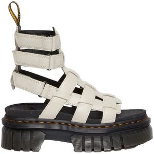 Dr. Martens - Ricki Nappa Lux - Leren Platform Gladiator Sandalen - Room/Grijs