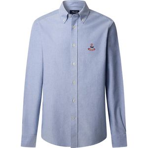 FaÇonnable Bird Yale Oxford Overhemd Met Lange Mouwen