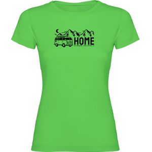 Kruskis Home Short Sleeve T-shirt Groen S Vrouw