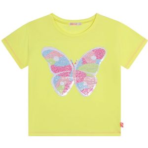 Billieblush U15b09 Short Sleeve T-shirt Geel 3 Years