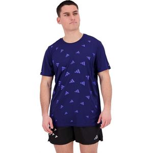 Adidas Brand Love Short Sleeve T-shirt Blauw S Man