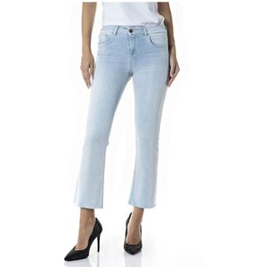 Replay Faaby Flare Crop Jeans Blauw 30 Vrouw