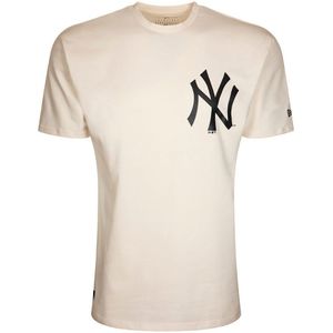 New Era Mlb New York Yankees Big Logo Oversized Short Sleeve T-shirt Wit M Man