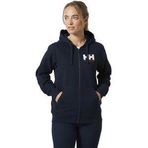 Helly Hansen Logo Full Zip 2.0 Full Zip Sweatshirt Blauw L Vrouw