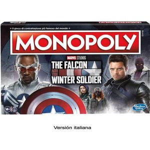 Hasbro Monopoly Falcon And Winter Soldier Italian Board Game Rood