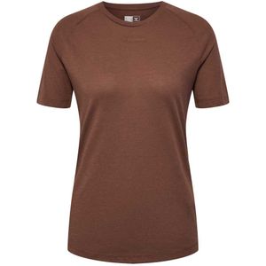 Hummel Mt Vanja Short Sleeve T-shirt Bruin S Vrouw
