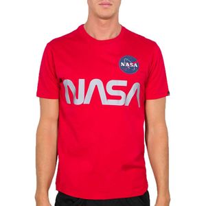 Alpha Industries Nasa Reflective Short Sleeve T-shirt Rood 2XL Man