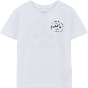 Makia Ferry Short Sleeve T-shirt Wit 110-116 cm Jongen