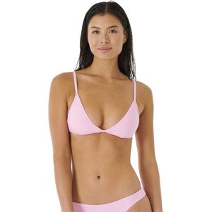 Rip Curl Premium Surf Banded Fixed Triangle Bikini Top Roze L Vrouw