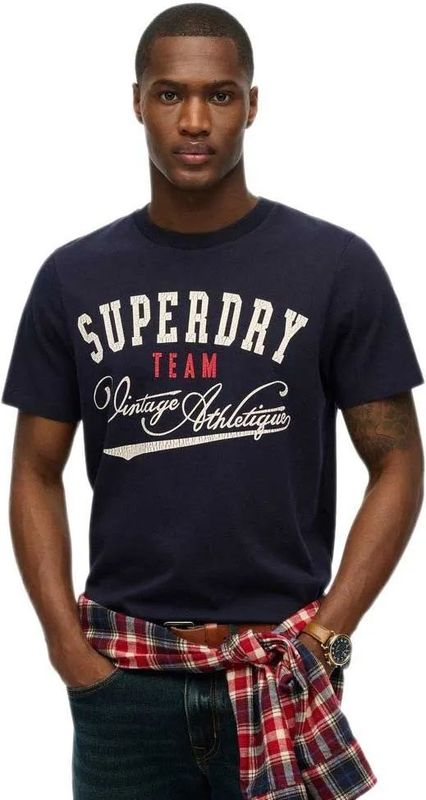 Superdry - Athletic Relaxed Fit - T-shirt - Korte Mouwen