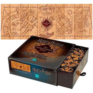 Noble Collection Harry Potter The Marauder Map Cover Puzzle 1000 Pieces Beige