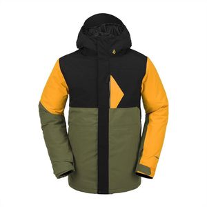 Volcom L Ins Gore-tex Jacket Groen,Geel XL Man