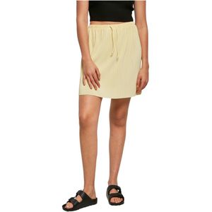 Urban Classics Plisse Low Waist Mini Skirt Geel 3XL Vrouw