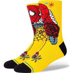 Stance Spidey Szn Yellow Lange Sokken