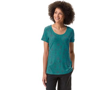 Vaude Skomer All Over Print Short Sleeve T-shirt Groen 36 Vrouw
