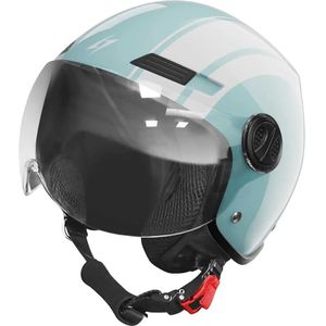 Ride Path - Motorhelm - Wit - Thermoplastisch - ECE 2206 Goedkeuring