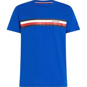 Tommy Hilfiger Rwb Monotype Chest Stripe Short Sleeve T-shirt Blauw M Man