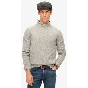 Superdry - M6110622A - Gebreide Trui - Grijs - Casual - Acryl