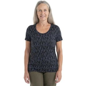 Icebreaker 150 Tech Lite Ii Glaci Cam Merino T-shirt Met Korte Mouwen Grijs S Vrouw