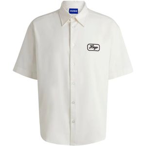 HUGO - Casual Overhemd - Blauw - Katoen