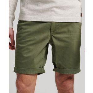 Superdry Vintage Officer Chino Shorts Groen 28 Man