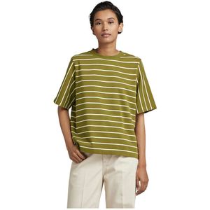G-star Heavy Weight Stripe Short Sleeve T-shirt Groen 2XL Vrouw