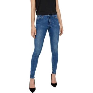 VERO MODA Mid Waist Skinny Jeans VMTANYA Medium Blue Denim