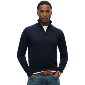 Trui - Effen - Merino Wol - Lange Mouw - Normale Pasvorm - Schipperskraag