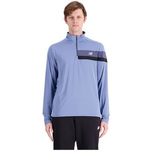 New Balance Accelerate Half Zip Sweatshirt Blauw M Man