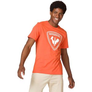 Rossignol Logo Short Sleeve T-shirt Oranje S Man