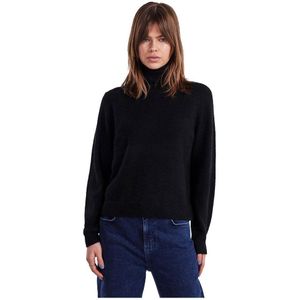 Pieces Juliana Roll Neck Sweater Zwart XL Vrouw