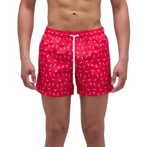 Sundek Elastic Waist In Recycled Polyester With Dolphin Print Zwembroek