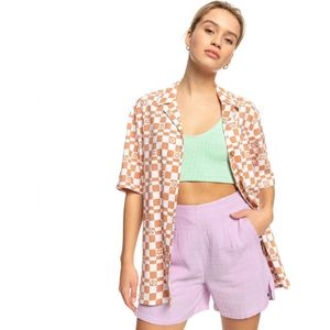 Roxy Aloha Sunset Check T-shirt Met Korte Mouwen