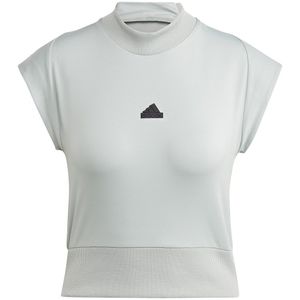 Adidas Z.n.e Short Sleeve High Neck T-shirt Wit XS Vrouw