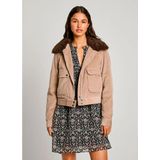 Pepe Jeansvoor vrouwen. PL402464 Candance beige jas (L), Casual, Katoen