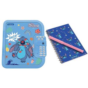 Lexibook Electronic Disney Stitch With Secret Code Light And Sound Effects Secret Diary Blauw