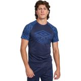 Umbro - Pro Training Active Graphic - T-shirt - Blauw - Korte Mouwen