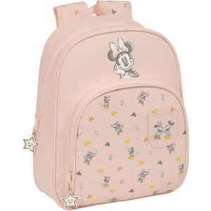Safta Minnie Mouse Baby 34 Cm Small Backpack Beige
