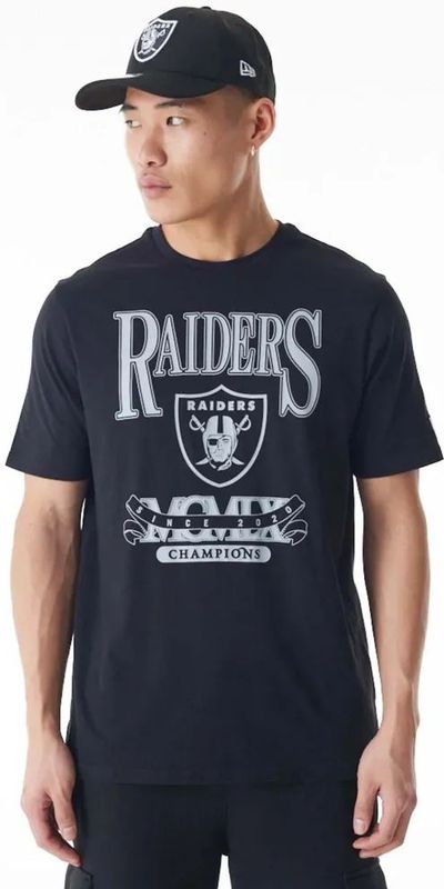 T-shirt - Zwart - Las Vegas Raiders NFL Champions Graphic