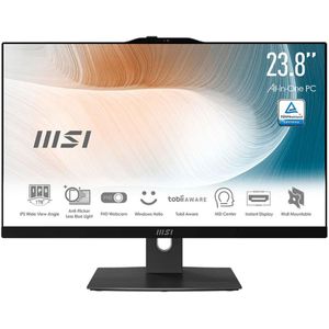 MSI - Modern AM242P - All-in-One PC - Zwart - Intel Core i5 - 16 GB RAM - 512 GB SSD