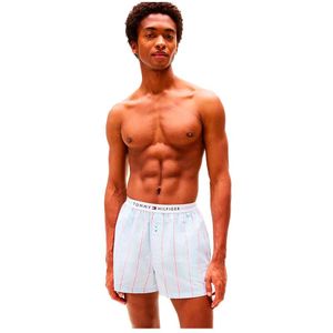 Tommy Hilfiger - POPLIN SHORT - Ondergoed - Sweet Blue - Streepjespatroon - Logo-bund