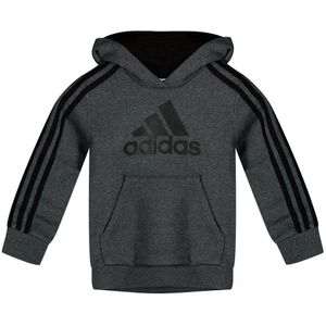 Adidas Bl 3 Stripes Fl Hoodie Grijs 9-10 Years